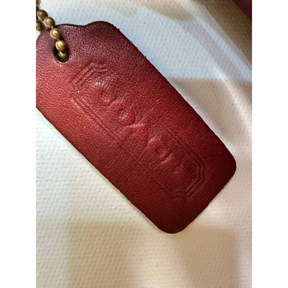 Vintage 1990’s Coach Bleeker Bucket Bag 4153 Red Leather Shoulder Bag - Picture 3 of 12